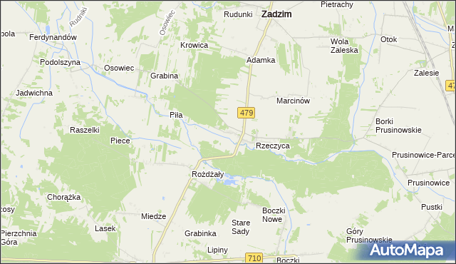 mapa Ralewice, Ralewice na mapie Targeo