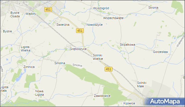 mapa Solniki Wielkie, Solniki Wielkie na mapie Targeo