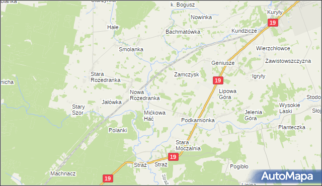 mapa Wierzchjedlina, Wierzchjedlina na mapie Targeo