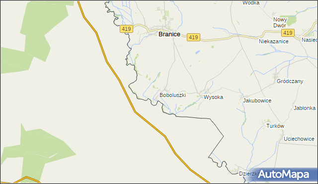 mapa Boboluszki, Boboluszki na mapie Targeo