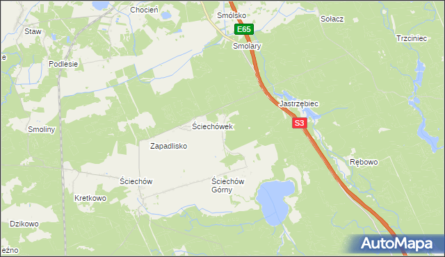 mapa Chłopiny, Chłopiny na mapie Targeo