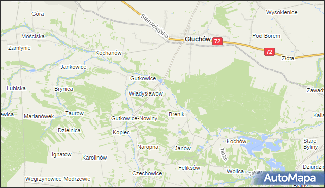 mapa Józefin gmina Żelechlinek, Józefin gmina Żelechlinek na mapie Targeo