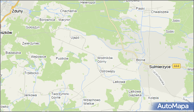 mapa Wodników Górny, Wodników Górny na mapie Targeo