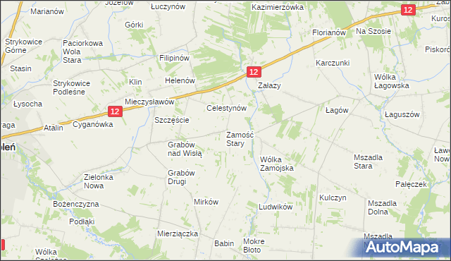 mapa Zamość Stary, Zamość Stary na mapie Targeo