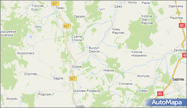 mapa Buczyn Szlachecki, Buczyn Szlachecki na mapie Targeo