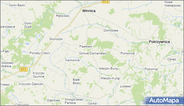 mapa Mieszki-Leśniki, Mieszki-Leśniki na mapie Targeo