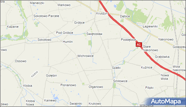 mapa Skibice gmina Choceń, Skibice gmina Choceń na mapie Targeo