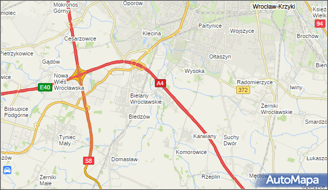 mapa Ślęza, Ślęza na mapie Targeo