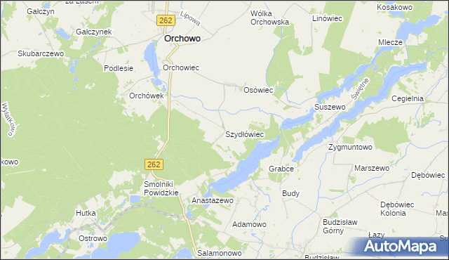 mapa Szydłówiec, Szydłówiec na mapie Targeo