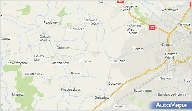 mapa Trkusów, Trkusów na mapie Targeo