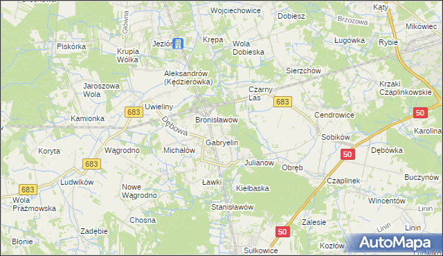 mapa Czachówek, Czachówek na mapie Targeo