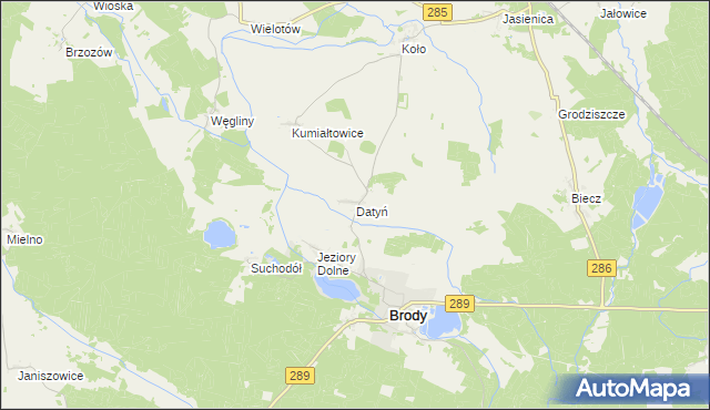 mapa Datyń, Datyń na mapie Targeo