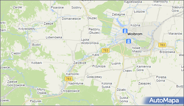 mapa Kaliś, Kaliś na mapie Targeo