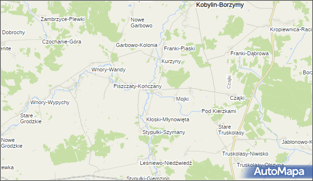 mapa Kłoski-Świgonie, Kłoski-Świgonie na mapie Targeo