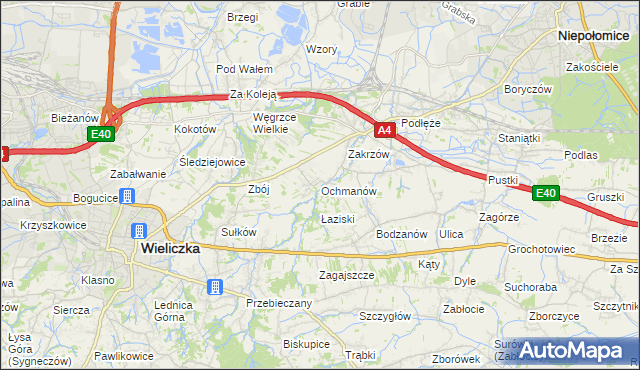 mapa Ochmanów, Ochmanów na mapie Targeo