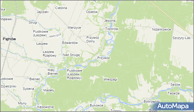 mapa Przywóz, Przywóz na mapie Targeo