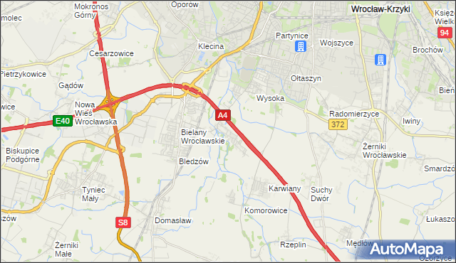 mapa Ślęza, Ślęza na mapie Targeo