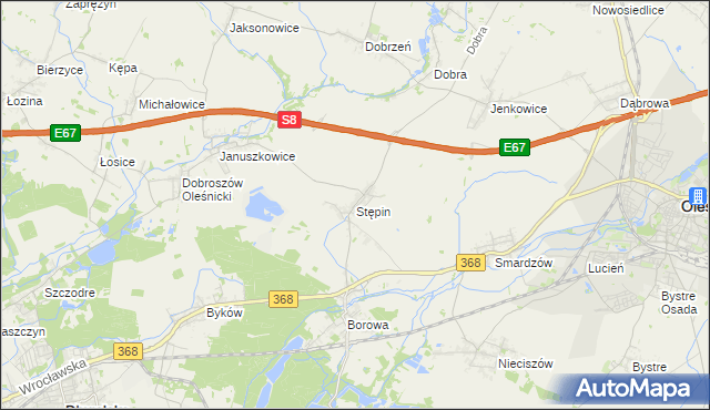 mapa Stępin, Stępin na mapie Targeo