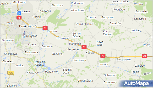 mapa Szczaworyż, Szczaworyż na mapie Targeo