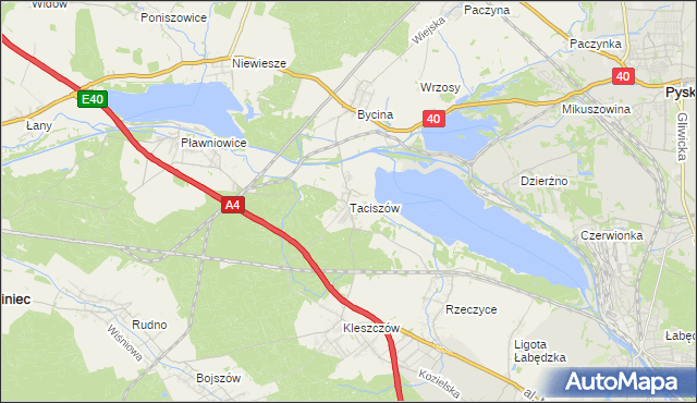 mapa Taciszów, Taciszów na mapie Targeo