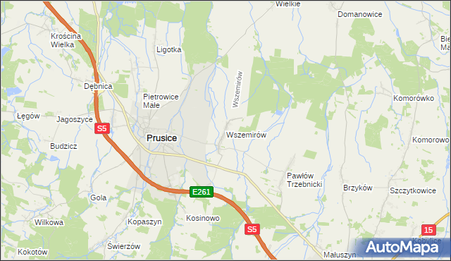 mapa Wszemirów, Wszemirów na mapie Targeo