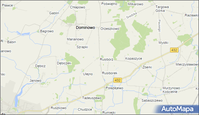 mapa Rusibórz, Rusibórz na mapie Targeo