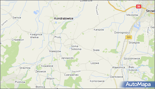 mapa Gołostowice, Gołostowice na mapie Targeo