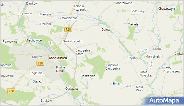 mapa Gracjanów, Gracjanów na mapie Targeo