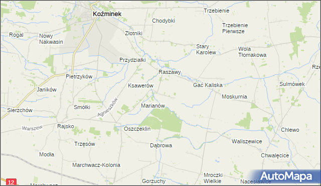 mapa Nowy Karolew, Nowy Karolew na mapie Targeo