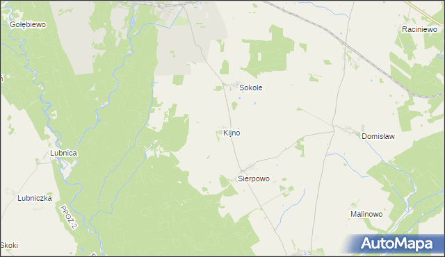 mapa Kijno, Kijno na mapie Targeo