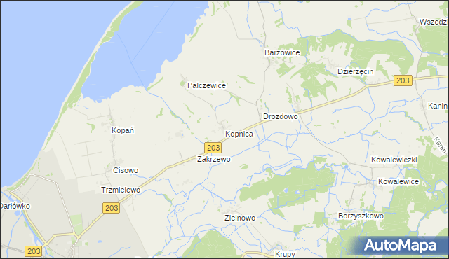 mapa Kopnica, Kopnica na mapie Targeo