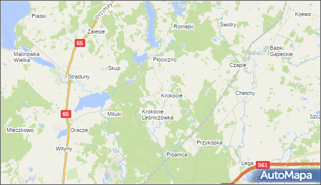 mapa Krokocie, Krokocie na mapie Targeo