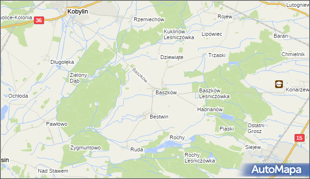 mapa Baszków, Baszków na mapie Targeo