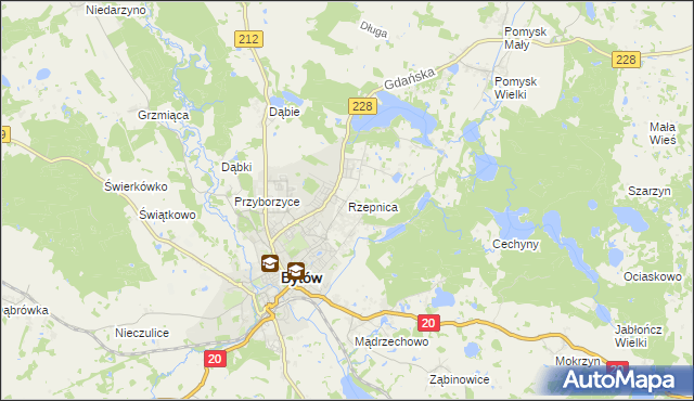 mapa Rzepnica, Rzepnica na mapie Targeo