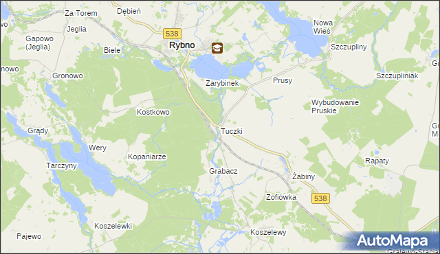 mapa Tuczki, Tuczki na mapie Targeo