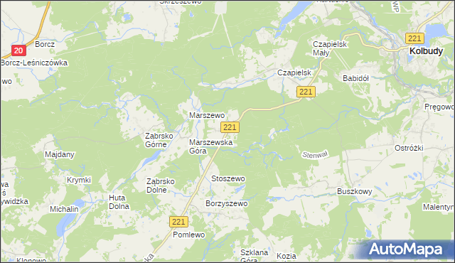 mapa Jodłowno, Jodłowno na mapie Targeo