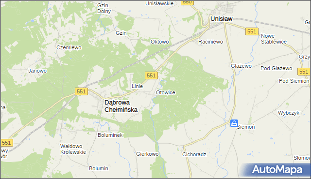 mapa Otowice, Otowice na mapie Targeo
