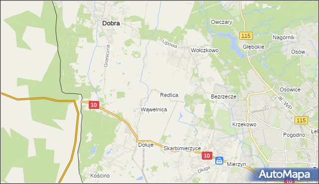 mapa Redlica, Redlica na mapie Targeo