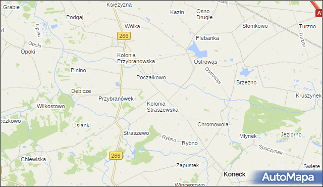 mapa Zazdromin, Zazdromin na mapie Targeo