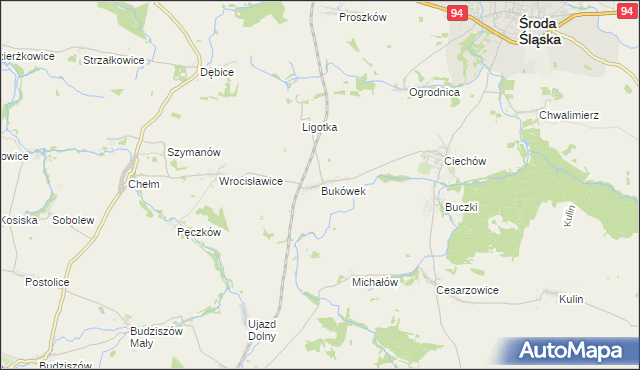 mapa Bukówek, Bukówek na mapie Targeo