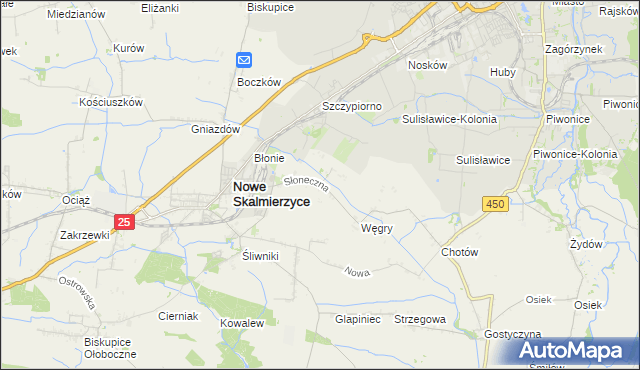 mapa Mączniki gmina Nowe Skalmierzyce, Mączniki gmina Nowe Skalmierzyce na mapie Targeo