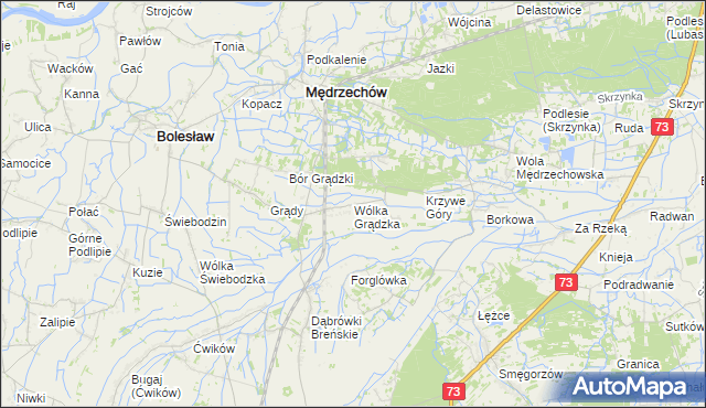 mapa Wólka Grądzka, Wólka Grądzka na mapie Targeo