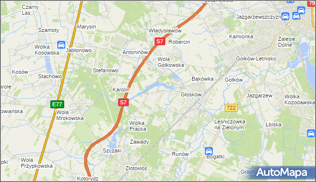 mapa Baszkówka, Baszkówka na mapie Targeo