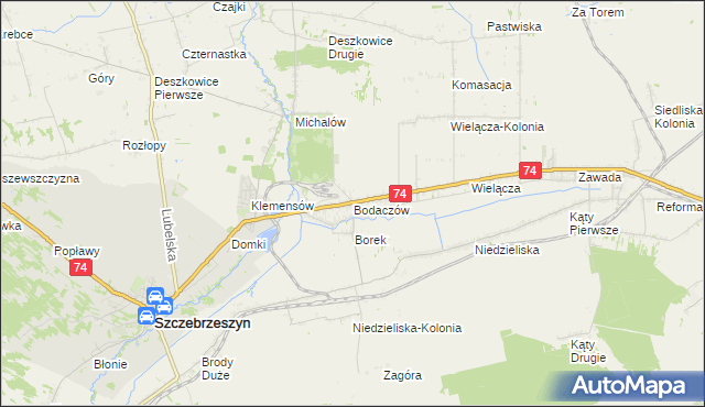 mapa Bodaczów, Bodaczów na mapie Targeo