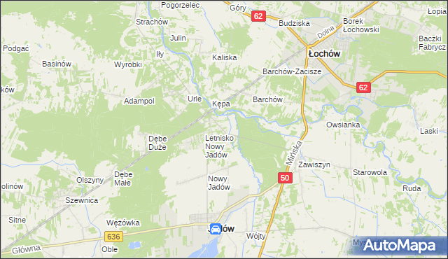 mapa Borzymy gmina Jadów, Borzymy gmina Jadów na mapie Targeo