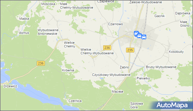 mapa Czyczkowy, Czyczkowy na mapie Targeo