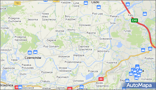 mapa Dąbrowa Szlachecka, Dąbrowa Szlachecka na mapie Targeo