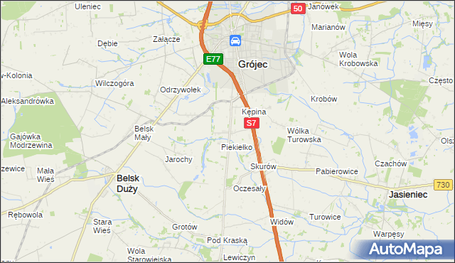 mapa Grudzkowola, Grudzkowola na mapie Targeo