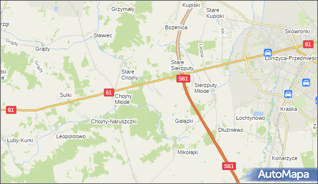 mapa Grzymały Szczepankowskie, Grzymały Szczepankowskie na mapie Targeo