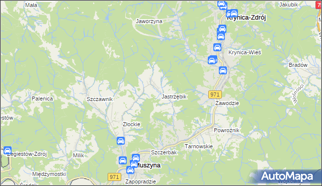 mapa Jastrzębik, Jastrzębik na mapie Targeo